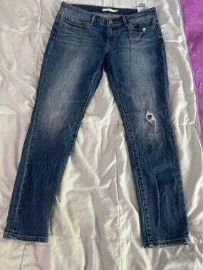 Levi's 711 Skinny Jeans Womens Size 28 x 28 Actual 31 x 27 GUC Rare Retro Y2K